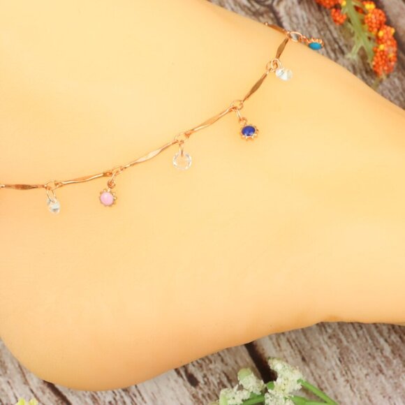 "Dainty Anklet for Women – Elegant Everyday Jewelry & Perfect Gift | MLCRC1280 - Picture 1 of 10